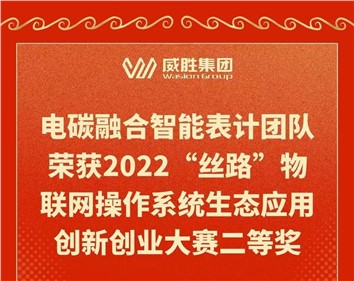 電碳融合智能表計團隊榮獲2022“絲路”物聯(lián)網(wǎng)操作系統(tǒng)生態(tài)應用創(chuàng)新創(chuàng)業(yè)大賽二等獎